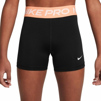 Nike Girls Pro 3in Shorts čierny