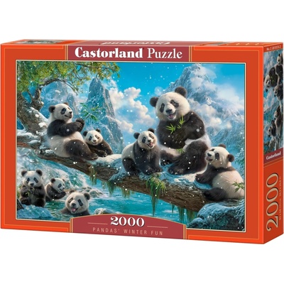 Castorland Panda's Winter Fun 2000 dílků