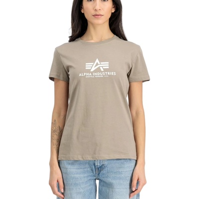 Alpha Industries New Basic T Wmn Vintage Sand dámske tričko hnedá piesková