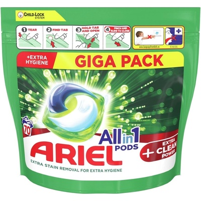 Ariel +Extra clean kapsle 70 PD