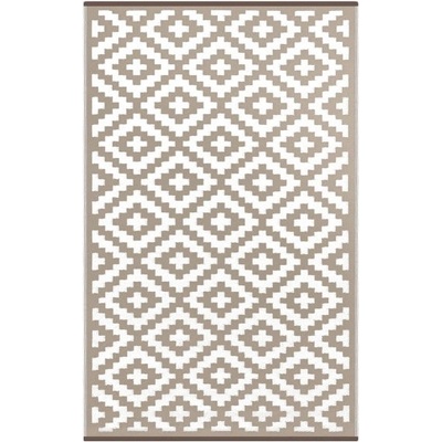 Green Decore Béžovo-bílý oboustranný koberec vhodný i do exteriéru Green Decore Nirvana, 120 x 180 cm (GB132)