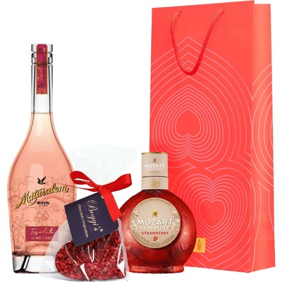 Set Matusalem Insolito + Mozart Strawberry + Boggi's Srdce (set 1 x 0,7 l, 1 x 0,5 l)