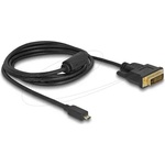 Delock Кабел micro HDMI мъжко към DVI-D мъжко, 2 m (DELOCK-83586) - xtreme