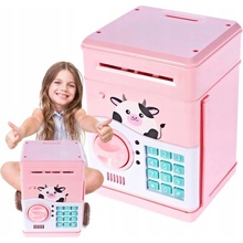 TREZOR POKLADNIČKA BANKOMAT NA MINCE A BANKOVKY S PIN KÓDOM