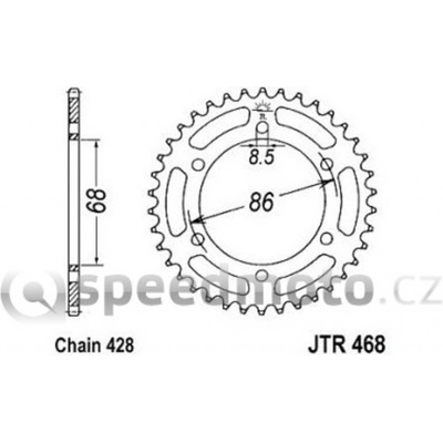 JT Sprockets JTR 468-34 | Zboží Auto