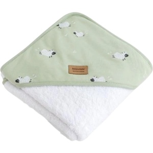 Bonjourbebe Бебешка хавлия Bonjourbebe - Funny Farm, 100 x 100 cm, овчици (18FF51038) - baby