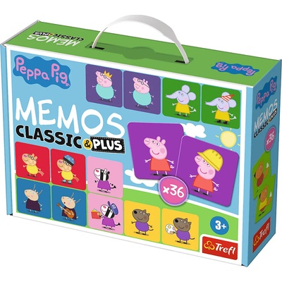 Trefl Pexeso Classic&Plus Prasiatko Peppa 4v1