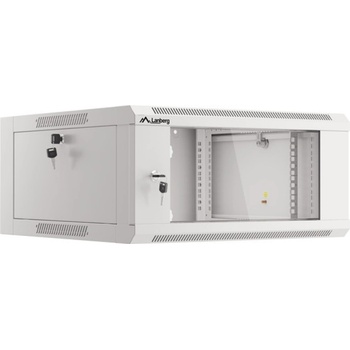 Lanberg rack cabinet 19" wall-mounted 4U 600 fast assembly (flat pack) grey (WFFA-5604-10S)
