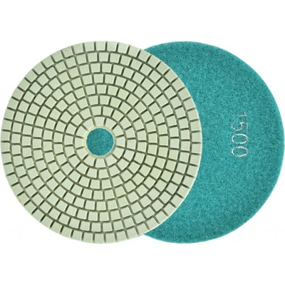 Brúsny diamantový kotúč 125 mm, zrno 1500 suchý zips, brúsenie na mokro, GEKO