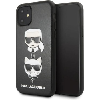 KARL LAGERFELD Гръб Karl Lagerfeld and Choupette Case за iPhone 11 - Черен