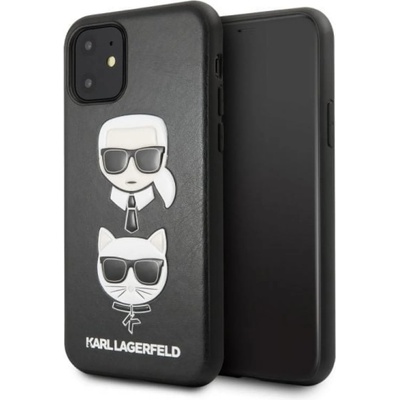 KARL LAGERFELD Гръб Karl Lagerfeld and Choupette Case за iPhone 11 - Черен