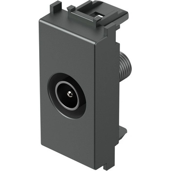 TEM Розетка TV индивидуална 0db 1M, цвят Антрацит, Modul - KM10AT (KM10AT)