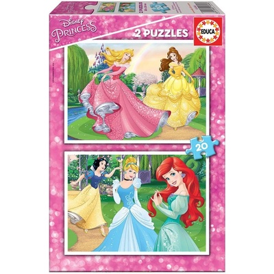 Educa Детски пъзел Educa Disney Princess 2х20ч. 16846