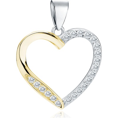 Olivie Stříbrný přívěsek SRDCE GOLD 9429