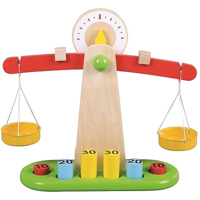 Lelin Дървена везна с теглилки Lelin (L40099)