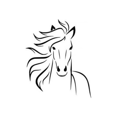 Artemiss Hlava koně plastová šablona 003 B 14,5x14,5cm – Zboží Dáma