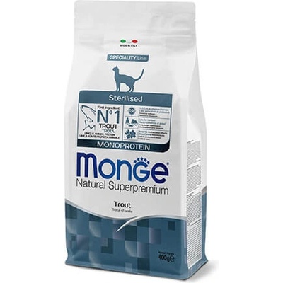 Mono Sterilised Cat Adult Trout монопротеинова храна за котки - 1.5кг