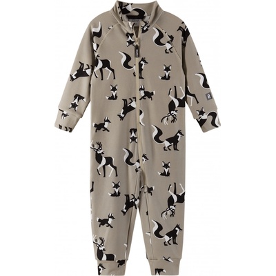 Měkký fleecový overal pro děti béžový Earthy Beige Tarhaan Reima