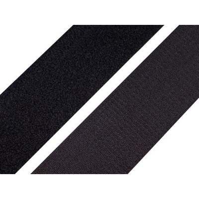 Prima-obchod Suchý zip háček + plyš šíře 50 mm bílý, černý PES/PA, barva Černá