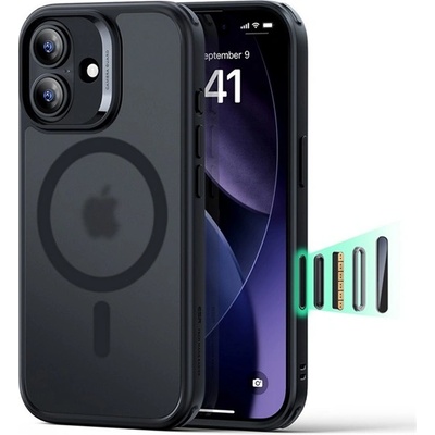 ESR iPhone 17 ESR CLASSIC HYBRID Силиконов удароустойчив протектор за телефон, MagSafe, черен GP-181684 (GP-181684)
