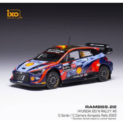 IXO Carrera Hyundai i20 N Rally1 Acropolis Rally 2022 6 Sordo 1:43