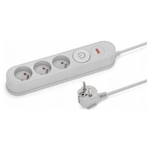MONTIS Surge protection strip grey 3 slots 5m MONTIS MT137-5