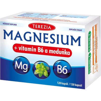 Terezia Magnesium+vitamin B6 a meduňka 120 kapslí