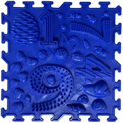 OrtoNature Masážna ortopedická podložka Matematika 9 tvrdá Modrá