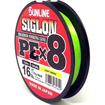 Sunline šnúra Siglon PEx8 Light green 150m 0,171mm