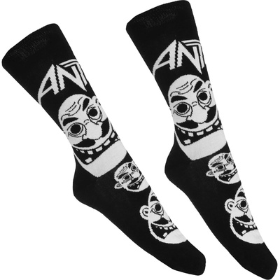 ROCK OFF чорапи Anthrax - Faces Pattern B&W - BL - ROCK OFF - ANTHSCK04MB
