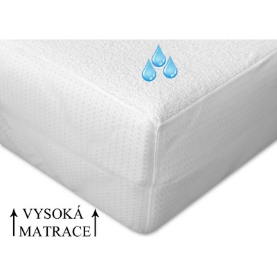 Brotex Nepropustné prostěradlo PU+froté s elastickými boky 80x200