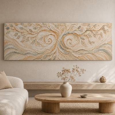 Obraz na plátně - Strom života Cesta ke kořenům FeelHappy.cz Rozměr (Šířka/Výška): 240 x 80 cm