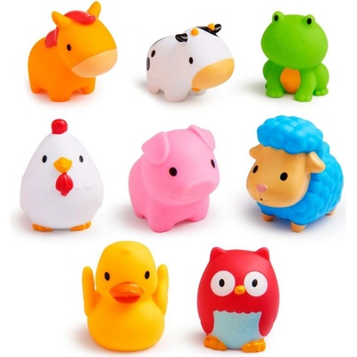 Munchkin Bath Farm Bath Squirts do vody 9 m+ 8 ks
