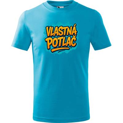 Handel detské tričko s vlastnou potlačou svetlomodrá