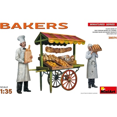 MiniArt Figures Set Bakers with cart 1:35
