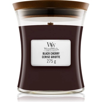 WoodWick Black Cherry ароматна свещ с дървен фитил 275 гр