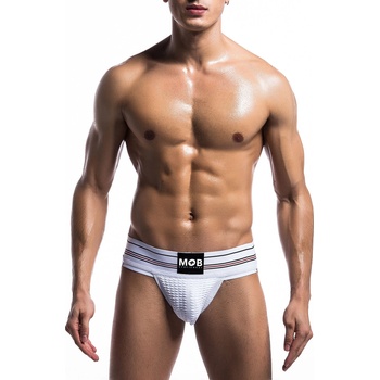Image 1 of MOB Fetish Classic Wide Jockstrap White S
