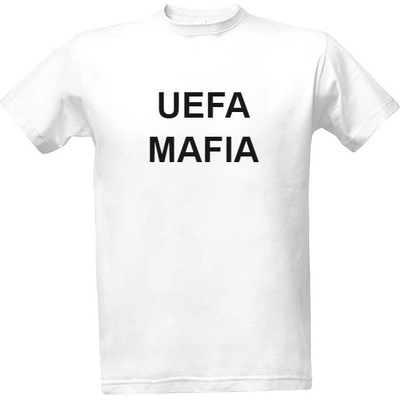 Tričko s potiskem pánské tričko UEFA MAFIA pánské bílá