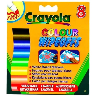 Crayola Крайола: 8 измиващи се маркера за бяла дъска (03-8223)