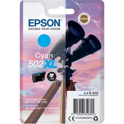 Epson 502XL T02W240 циан (cyan) оригинална касета (C13T02W24010)