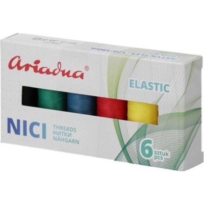 Ariadna Sada ELASTICKÝCH nití Adriana 120/180 m – 6 barev