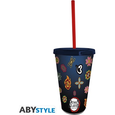 DEMON SLAYER Tumbler with straw Pillars ABYTUM051 470 ml