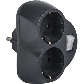 Image 1 of ELMARK 2 Plug Adapter Switch (192210)
