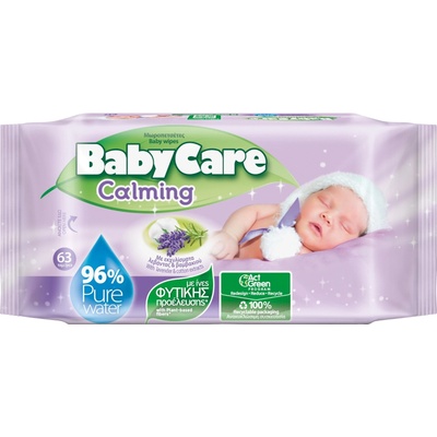 BabyCare Бебешки влажни кърпи BabyCare - Calming, 63 броя (742)