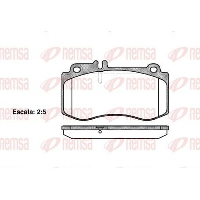 Sada brzdových platničiek kotúčovej brzdy (na jednu nápravu) REMSA 1406.00 1406.00