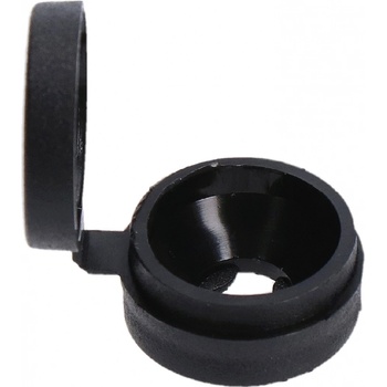 Rozeta ozdobna, čierna, na skrutky so zapustnou hlavou