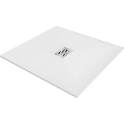 Mexen Hugo квадратен душов под SMC 100 x 100 см, бял, инокс покритие - 42101010-X (42101010-X)
