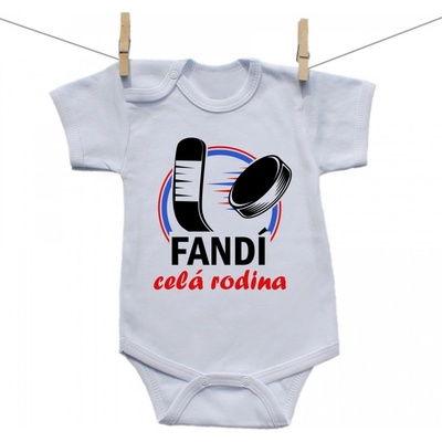 Boodyy Body s krátkym rukávom Fandí celá rodina
