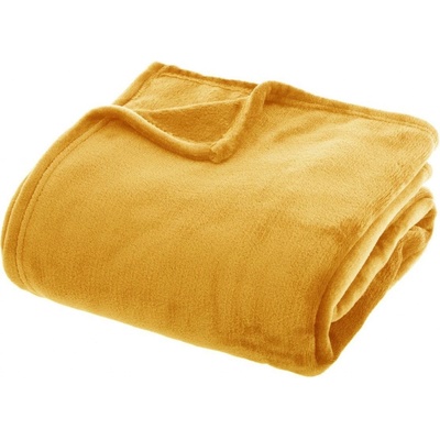 Atmosphera fleece deka UNI žlutá 180x230