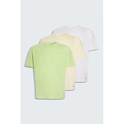 Native Youth Тениска Native Youth Men's Multi-Pack Oversized T-Shirt - Green/Whit/Stne